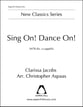 Sing On! Dance On! SATB choral sheet music cover
